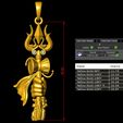 9.jpg Shiva Trishul Pendant with Damru
