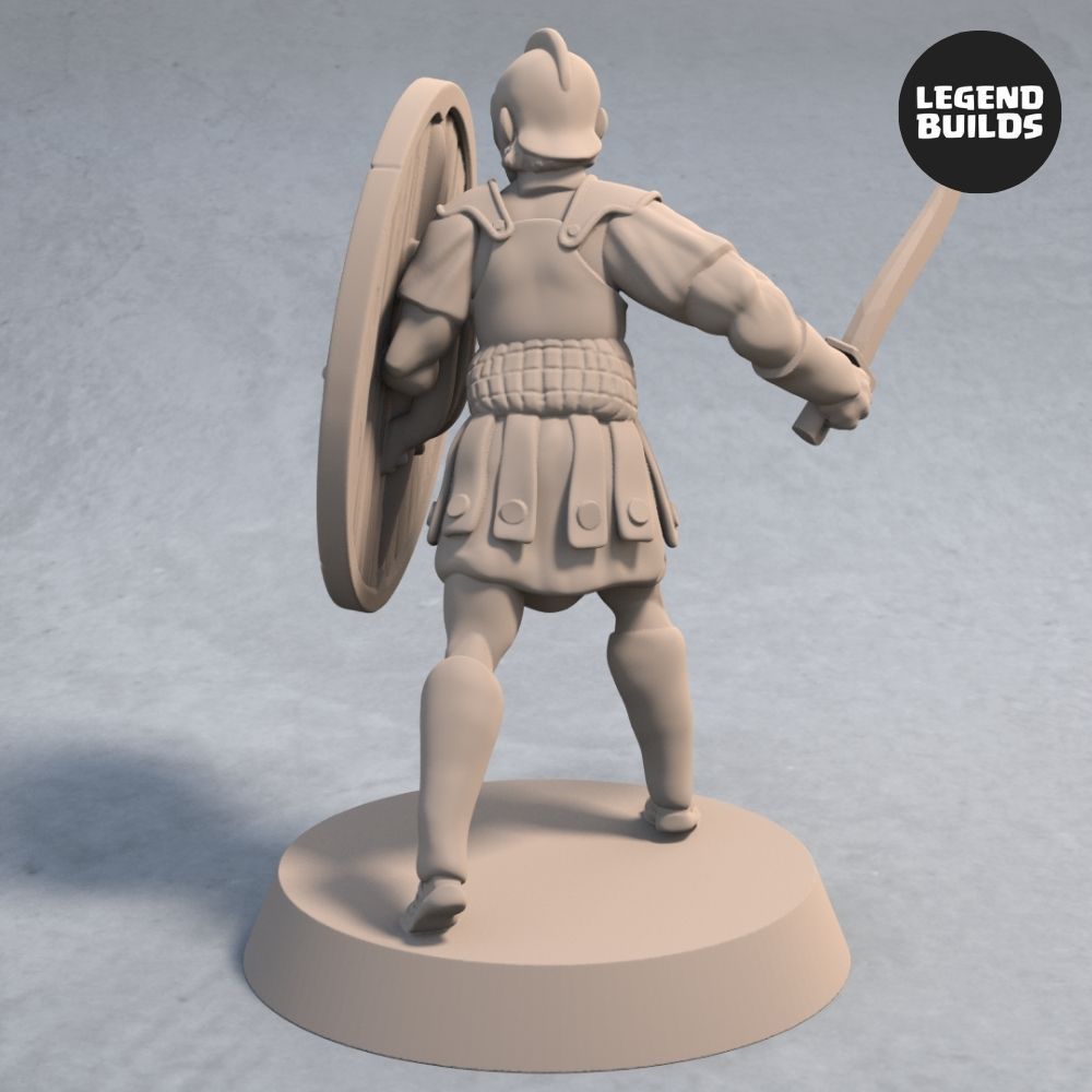 Download file Soldiers of Nemis with Sword and Shield Pose 3 3D printable miniature STL