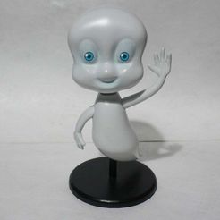 IMG_2172_withEyes.JPG Free STL file Casper the Friendly Ghost・3D printing idea to download