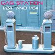 a4.jpg Gas Station Diorama 1-24 and 1-64th scale 3D print model