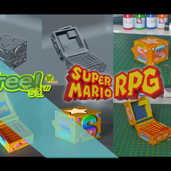 STL file Super Mario RPG Peach 🍑・Model to download and 3D print・Cults