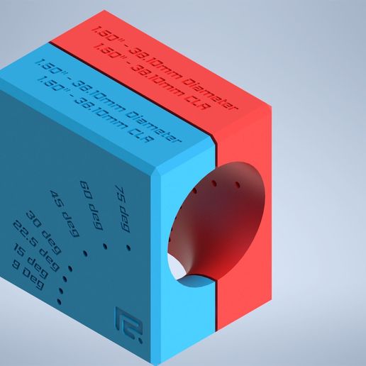 2.75 Inch Mandrel Bend Cutting Jig - 3D model önizlemesi