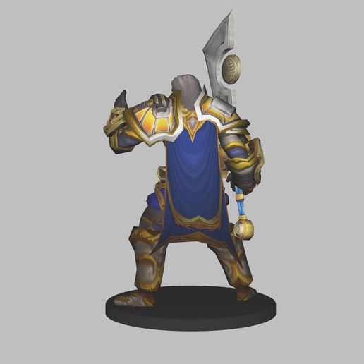 🗺️ Tirion Fordring World Of Warcraft figure low poly・ STL File for ・Cults