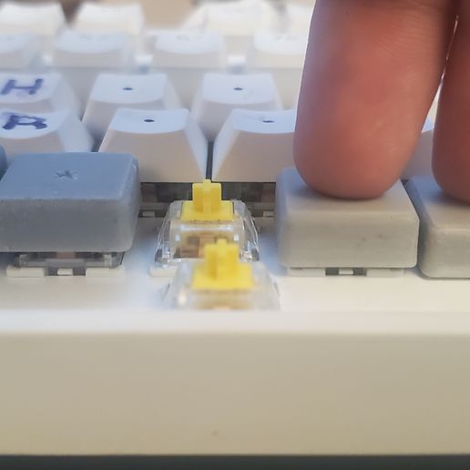 Flat Stenopraphy CherryMX Keycaps 3D model