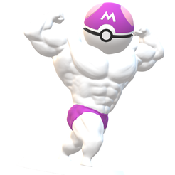 Sin-título.png OBJ file SUCKED/SWOLE POKEBALL COMBO・Template to download and 3D print