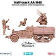 Halftrack-AA-2.jpg M45 AA Half-track with crew - 28mm