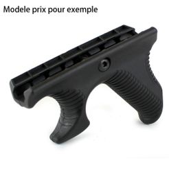d595997d5806bc3fd0711af23a3e0522.jpg Файл STL Angled Foregrip Nigthstrike (Paintball airsoft grip)・Модель для загрузки и 3D-печати