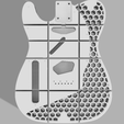 white.png Custom Fender Telecaster Hexagon Design Pattern Left Handed