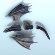 3.png Fichier STL Dragon sur le sol (+ version pré-supportée) (5) - Darkness Chaos Medieval Age of Sigmar Fantasy Warhammer・Design imprimable en 3D à télécharger, Hartolia-Miniatures