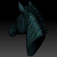 29.jpg 3d print model of Zebra head.