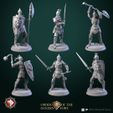 Knights_set.jpg 'Order of the Golden Fury' January 2023 Release 25 STL's miniatures pre-supported