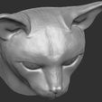 19.jpg Abyssinian cat head for 3D printing