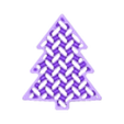 Flat_tree_gyroid.stl Christmas tree decorations with infill patterns (Pre-made stl files)