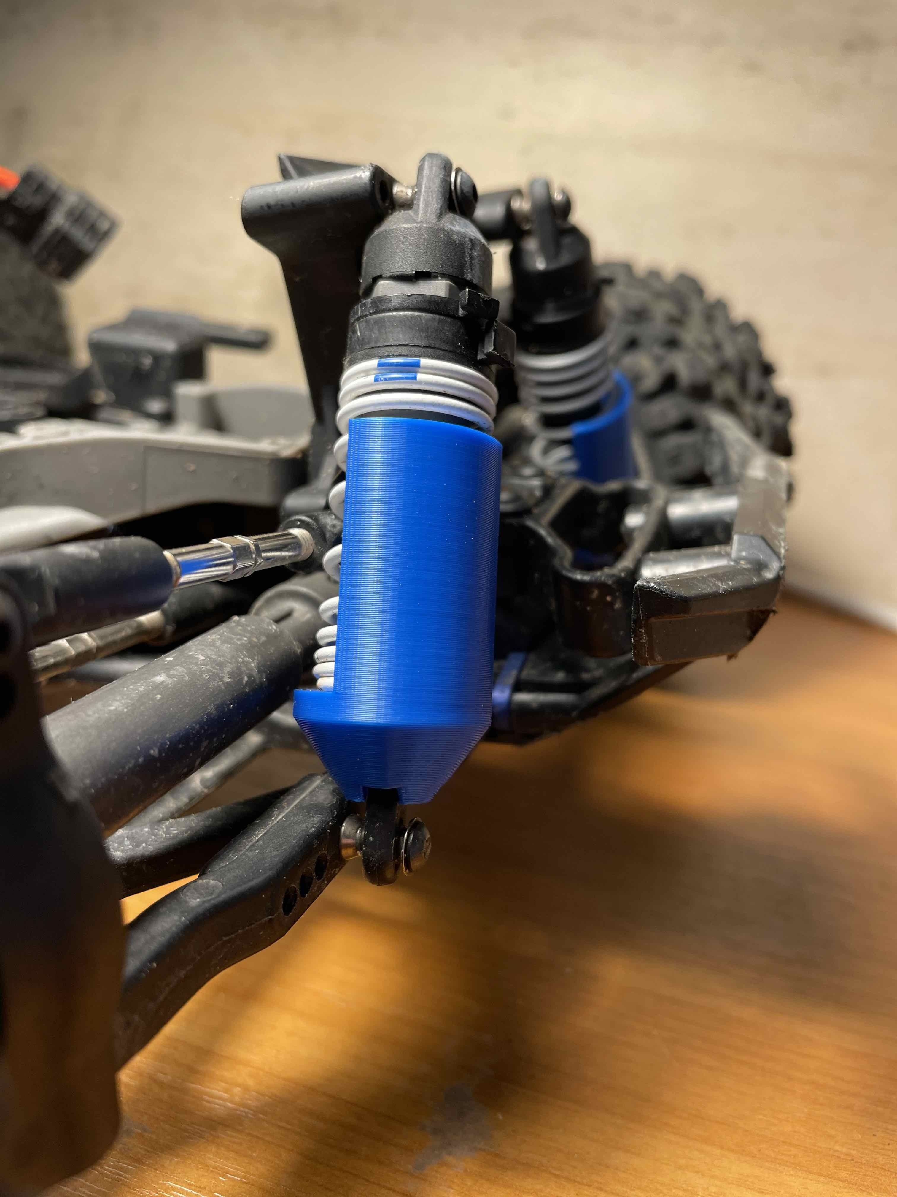 Download STL file RUSTLER 4X4 VXL TRAXXAS SHOCK ABSORBER PROTECTION