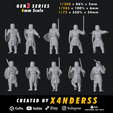 2.png By X4NDERSS • 6mm Unit 2 • Gen3 •  1/285 1/300 1/72 Scale • x10 Stylized Miniature Heroic Models Knight Medieval Knights 3D Print Printing Fantasy Warrior Total War Mini Micro