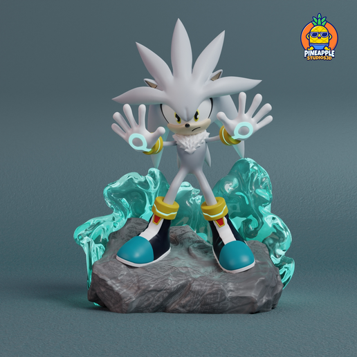 🦔 Sonic The Hedgehog - Silver・ STL File for 3D printing・Cults
