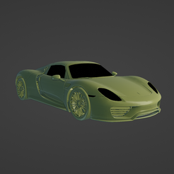 1.png STL-Datei Porsche 918 Spyder 2015・3D-druckbares Modell zum Herunterladen