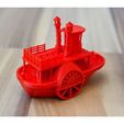 f6c8bec986755796c682cc29aa3de45e_preview_featured.jpg Descargar archivo STL gratis Antiguo bote a vapor de rueda de paletas con soporte de exhibición (visual benchy)・Modelo para la impresora 3D