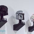 G3 No Screws Required CREATIVE SOLOUTIONS Soporte de pared impreso en 3D para la serie de cascos de Lego