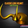 Classic_Loki_Helmet_3d_print_model_01.jpg Classic Loki Helmet 3D Print Model