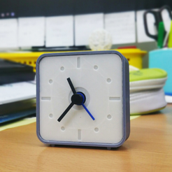 3D printing mini clock hack the IKEA clock!1.png Бесплатный STL файл Miniclock version 2 [two-tone color available]・3D-печатный объект для загрузки