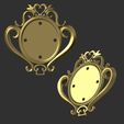 Pic05.jpg 3D-Datei Prinzessin Pfirsich-Brosche・Design für 3D-Drucker zum herunterladen