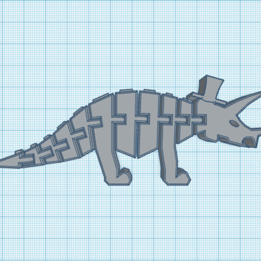 Flexi Triceratops 3D model