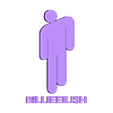 Billie Eilish logo_stl.stl El logo de Billie Eilish