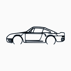 Porsche-911-959.png Fichier STL Porsche 911 959・Objet imprimable en 3D à télécharger