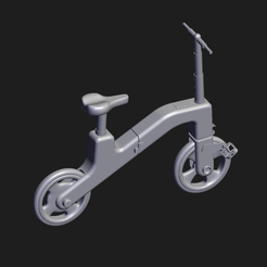 Untitled.png STL file Foldable bicycle・3D print design to download
