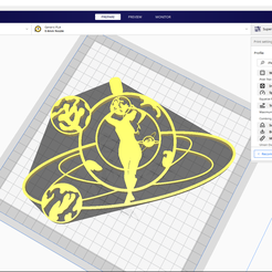( CE3PRO_Woman -Earth v1 Refurb - Ultimaker Cura File Edit View Settings Extensions Preferences Help Uline @lUle) PREPARE MONITOR Creality Ender-3 Pro #2 Generic PLA = 0.4mm Nozzle == super Quality -0.12mm ~ Print settings >. > Profile Super Quality / 2 thin = Walls Print Thin Wes 5 ® init (4 Speed Equalize Filament Flow = Travel Maximum Retraction Count Combing Made 2 (Qi, support 4 Build Plate Adhesion © Mesh Fixes Union Overlapping Volumes «< Recommended A object list Z CE3PRO_Womai arth v1 Refurt 1.6.x 164.3% 7.5 mm e@angd 100 Nat in Skin Woman holding planet - Wall decor, art