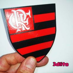 photostudio_1493538563873.jpg Fichier STL gratuit Escudo Flamengo 3 couleurs・Idée pour impression 3D à télécharger