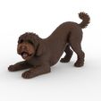 bbb7.jpg Playful Barbet Dog Figure 1/32 Scale for Slot Car Dioramas