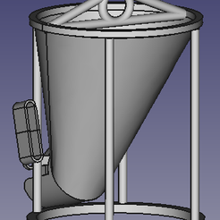 benne-goulotte-derriere.png STL-Datei rechter Betontrichter mit Rutsche / concrete bucket with chute kostenlos・3D-druckbares Design zum herunterladen