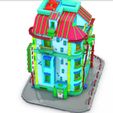 1.jpg MAISON 8 HOUSE HOME CHILD CHILDREN'S PRESCHOOL TOY 3D MODEL KIDS TOWN KID Cartoon Building 5