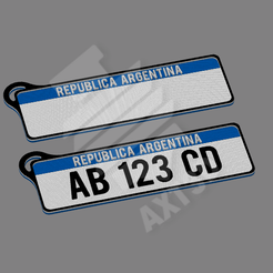 ArgentinaAutoLateral.png Argentine Patent Key Rings