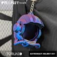 04.jpg Astronaut Helmet Keychain - Print in place - STL File