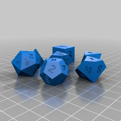 48f8c7eca3a7f6517a741920351001ba.png Бесплатный STL файл Dice set for D&D・Шаблон для 3D-печати для загрузки