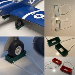 Rc airplane wheel chocks hot sale