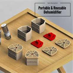 Salt Absorption.png Download free STL file Low Cost Portable & Reusable Dehumidifier • 3D printer object, Mr_AD_Toth
