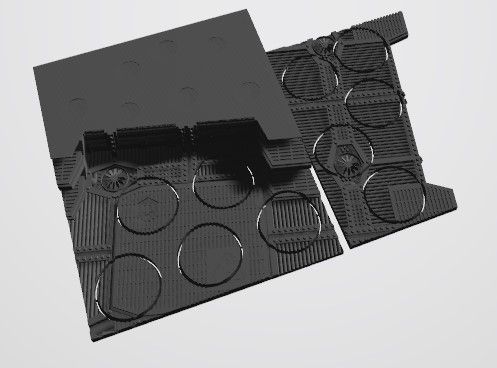 Annotation 2020-08-23 221536.jpg Download STL file 40K INDUSTRIAL BASES (Full Set!) TABLEWAR MAGNETIC TRAY INSERT WITH BASES • Template to 3D print, Z-Axis_Hobbies
