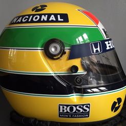 Picture.jpeg Ayrton Senna 1988 Helmet Replica