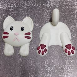 thumbnail.jpg STL file Cat Butt Coat Hanger・3D printable design to download