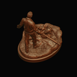 negan2.png Walking Dead Negan Smith Miniature Figurine Figure Resin