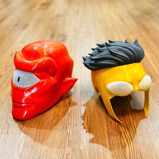 💇 Invincible Mask With Hair - Halloween Comics Cosplay・ 3D File for 3D ...