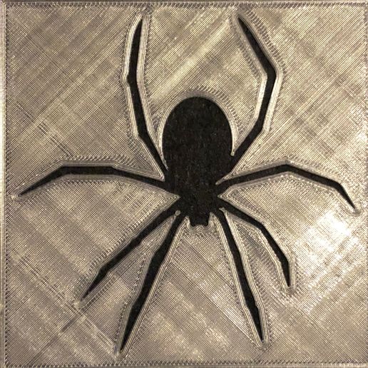 Airbrush Stencil Spider 3D model