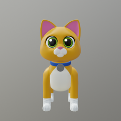Front.png STL-Datei SOX, die Androiden-Katze aus Lightyear・3D-druckbare Vorlage zum herunterladen
