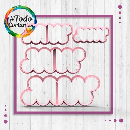 Set cortantes rosa facil