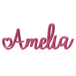 prenom_first_name_amelia_3d.jpg First name Amelia - Wall decoration