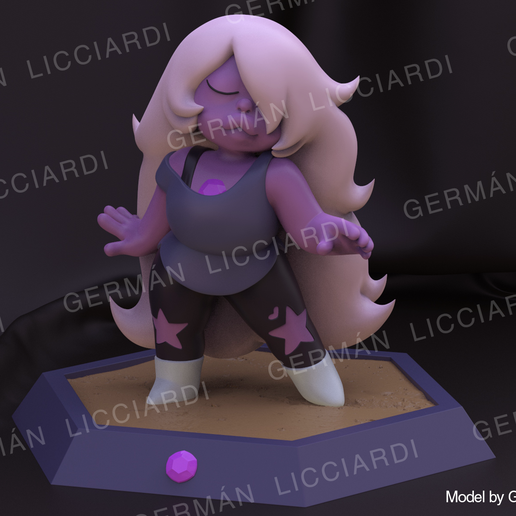 🔮 Amethyst- Steven Universe 3D print model・Archivo STL para ・Cults